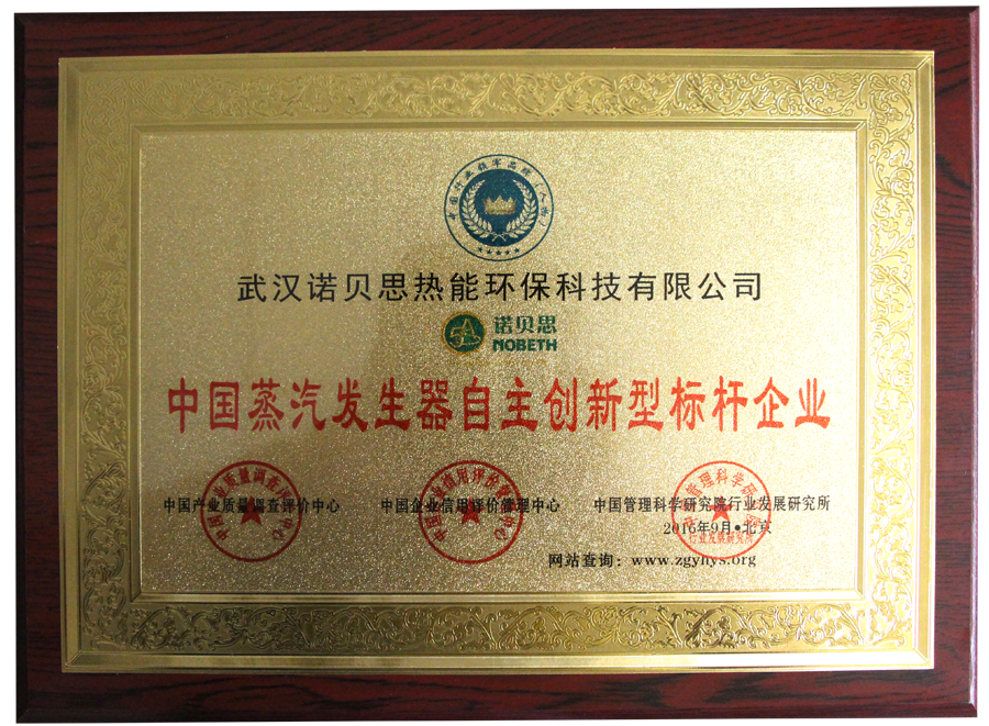 諾貝思蒸汽發(fā)生器證書 諾貝思蒸汽發(fā)生器證書